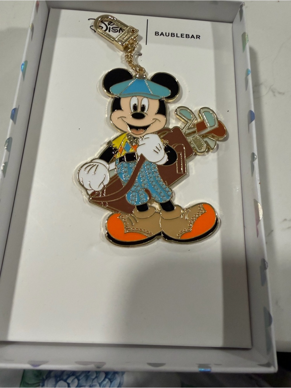 DISNEY X BAUBLEBAR GOLF MICKEY BAGCHARM